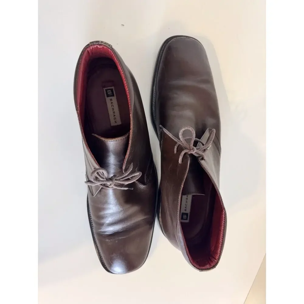 Bachrach Brown Genuine Leather Boots, Size 14, 48-05